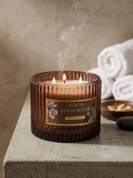 Sinsay - Illatos gyertya Jasmine Sandalwood - barna