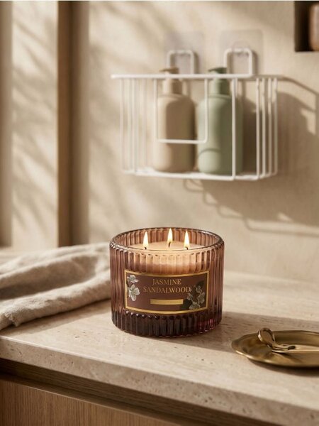 Sinsay - Illatos gyertya Jasmine Sandalwood - barna