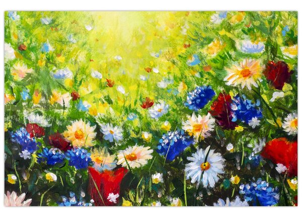 Vadvirágok képe (90x60 cm)