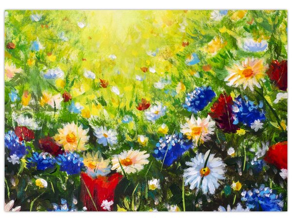 Vadvirágok képe (70x50 cm)