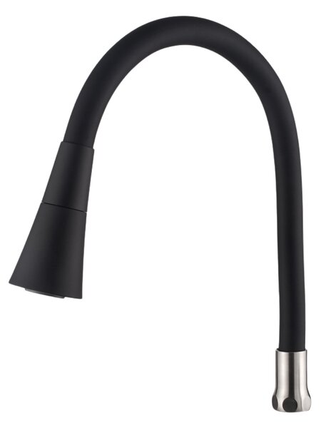 Invena Invena, flexibilis kifolyó mosogató csaptelephez, 2 funkciós, acél/fekete, INV-SC-B1-398-L