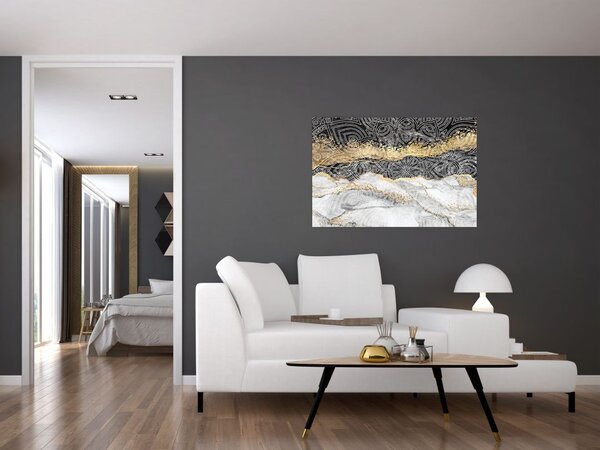 Kép - Mandala márványból (90x60 cm)