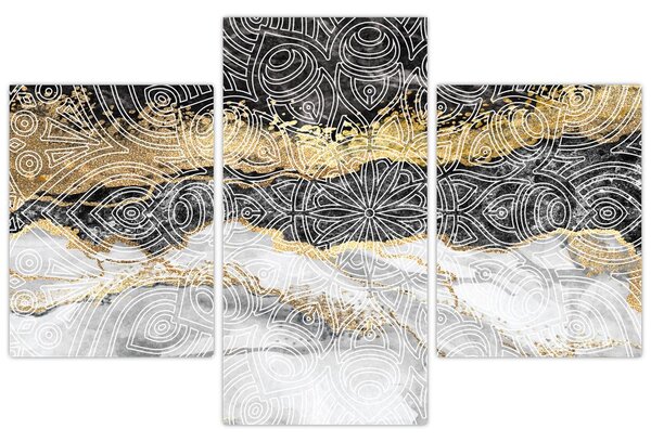 Kép - Mandala márványból (90x60 cm)