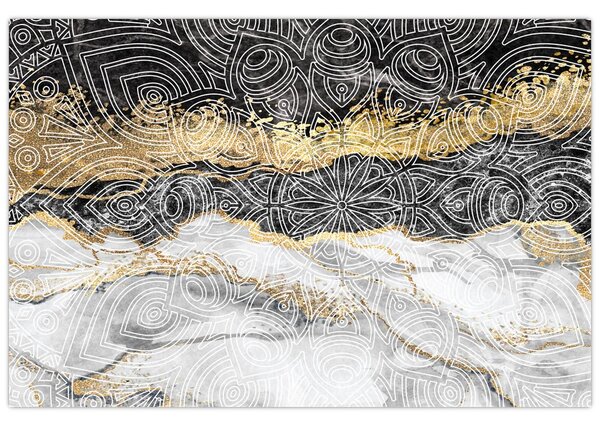 Kép - Mandala márványból (90x60 cm)