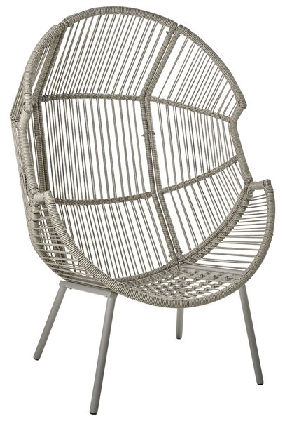 Kerti szék MURANO PE Rattan Szürke