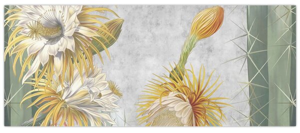 Kép - virágzó kaktuszok (120x50 cm)
