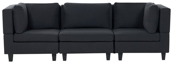 Moduláris kanapé 3 személyes UNSTAD Fekete