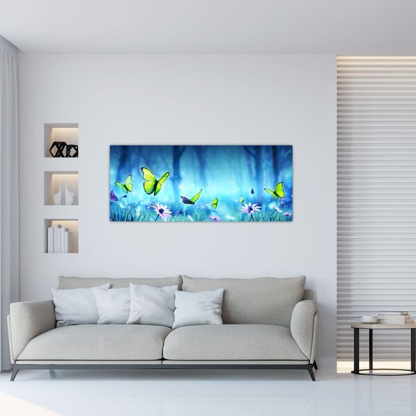 Kép - Misztikus erdei tisztás (120x50 cm)