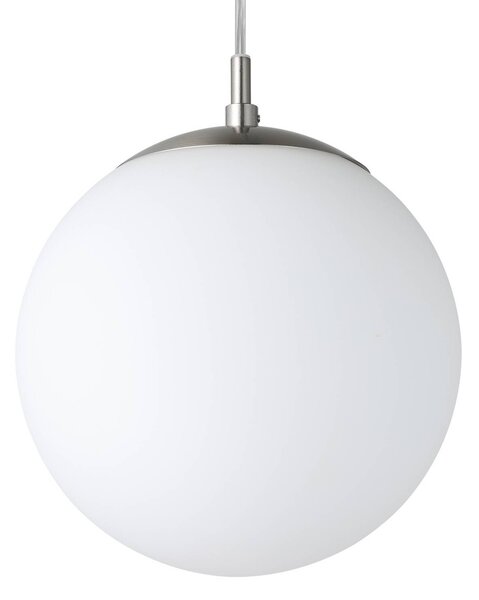 EGLO Rondo függő lámpa, 20 cm, dimmelhető, Fehér / opál, Nappali / Étkező, Üveg, Modern