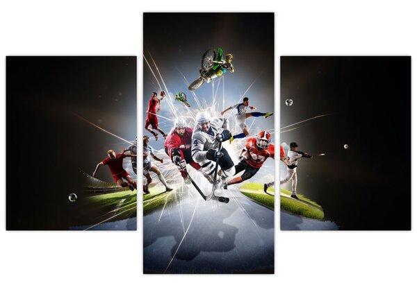 Kép - Sportolók (90x60 cm)