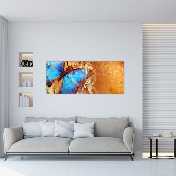 Kép - Kék pillangó (120x50 cm)