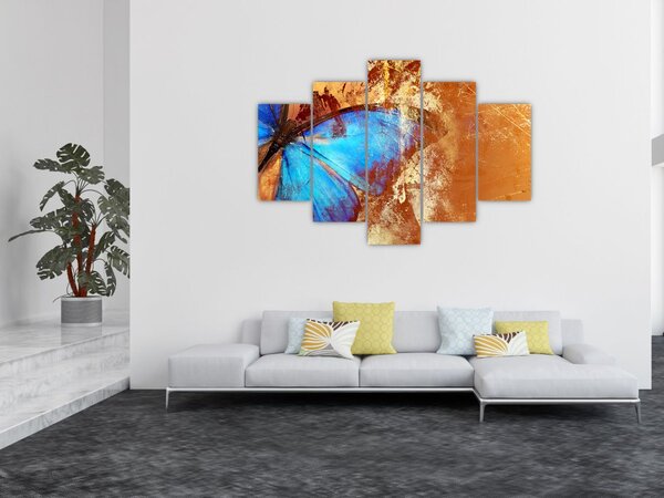 Kép - Kék pillangó (150x105 cm)