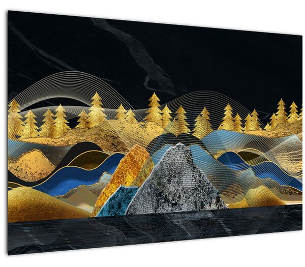 Kép - zlaté hory (90x60 cm)