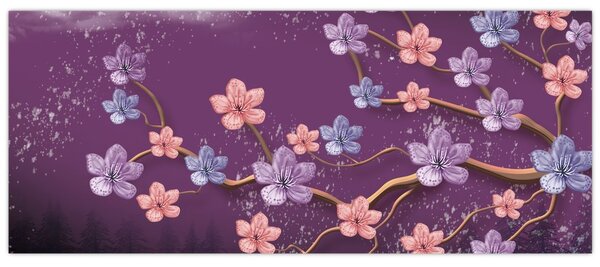 Kép - Tavaszi alkonyat (120x50 cm)