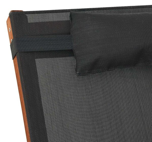 VidaXL Hintaszék - Fa és Textil - Szürke - 182x74x100cm