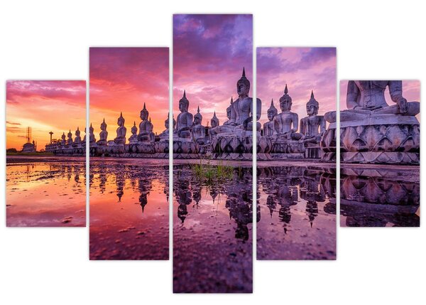 Kép - Buddhák naplementekor (150x105 cm)