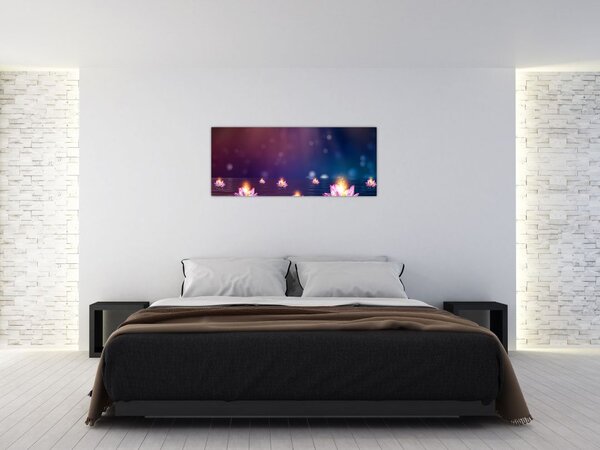 Kép - varázslatos vízililiom (120x50 cm)