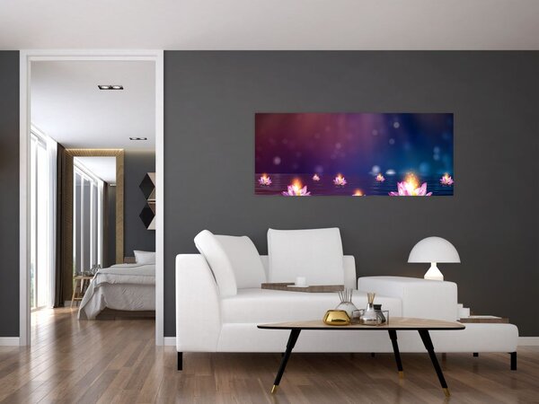 Kép - varázslatos vízililiom (120x50 cm)