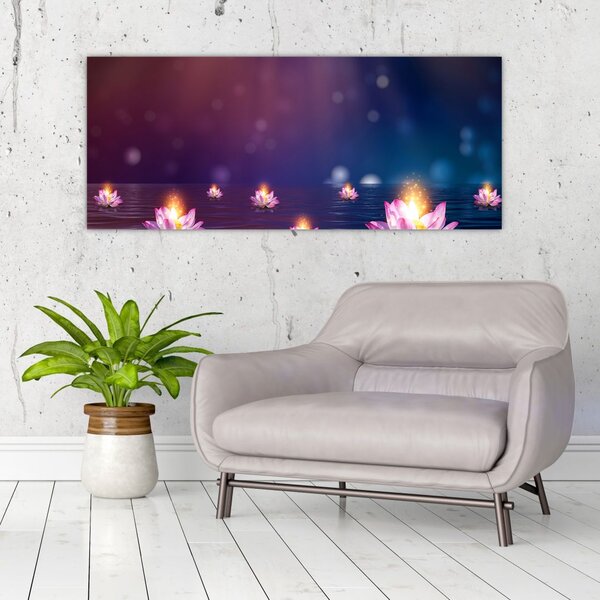 Kép - varázslatos vízililiom (120x50 cm)