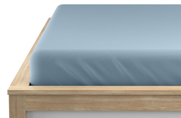 Jersey lepedő ALVORA 180x200 cm világoskék