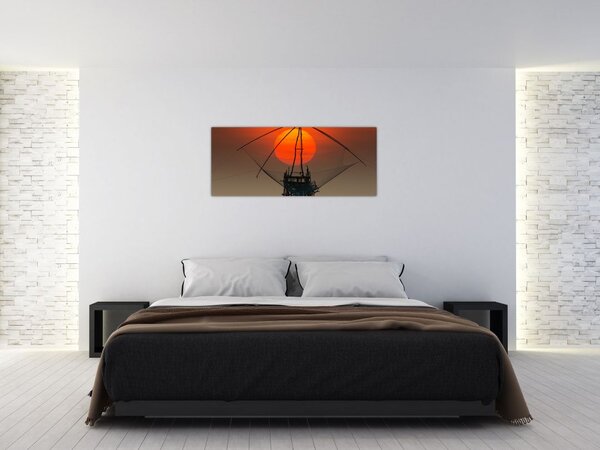 Kép - Napkelte, Pakpra-tó (120x50 cm)