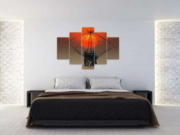 Kép - Napkelte, Pakpra-tó (150x105 cm)