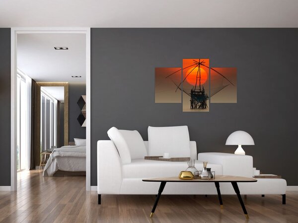 Kép - Napkelte, Pakpra-tó (90x60 cm)