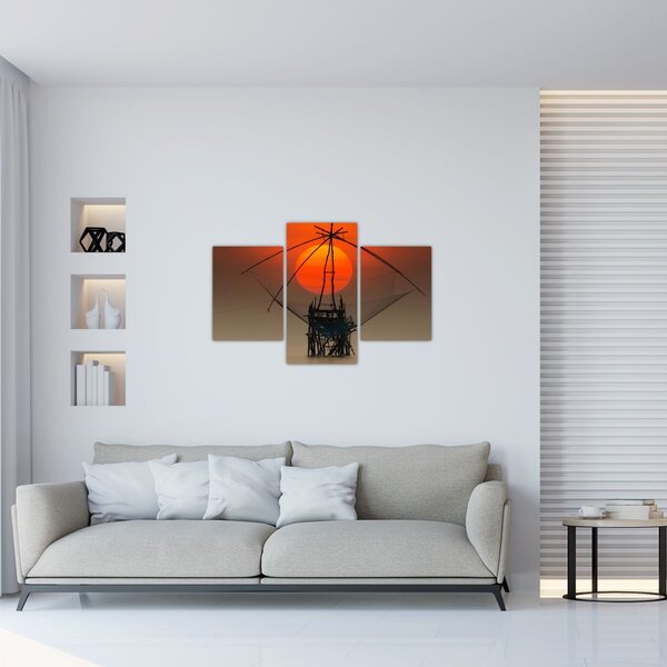 Kép - Napkelte, Pakpra-tó (90x60 cm)