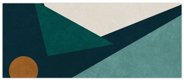 Kép - Kubista absztrakció (120x50 cm)