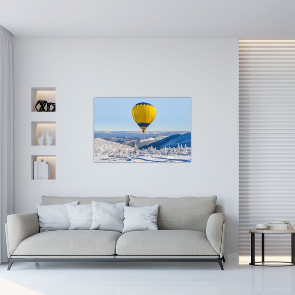 Kép - repülés a téli táj felett (90x60 cm)