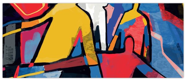 Kép - A férfiak absztrakciója (120x50 cm)