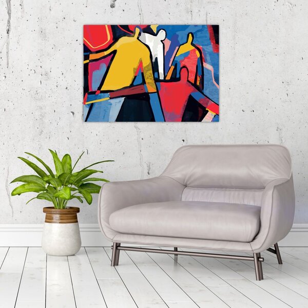 Kép - A férfiak absztrakciója (70x50 cm)