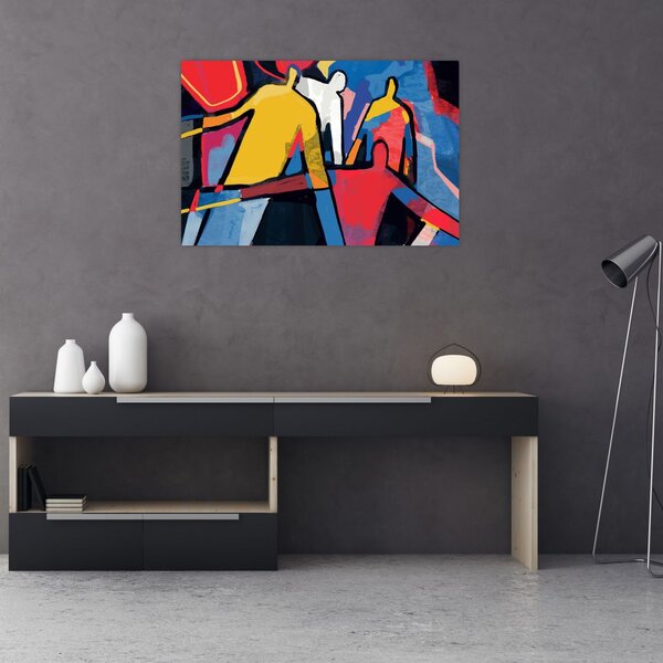 Kép - A férfiak absztrakciója (90x60 cm)