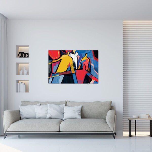 Kép - A férfiak absztrakciója (90x60 cm)