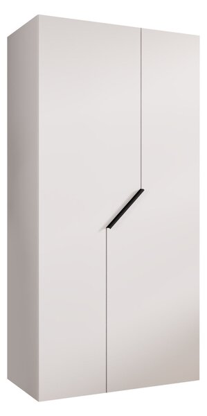 Gardróbszekrény Hartford 594, Laminált forgácslap, 202x100x52cm, Fehér, Fekete