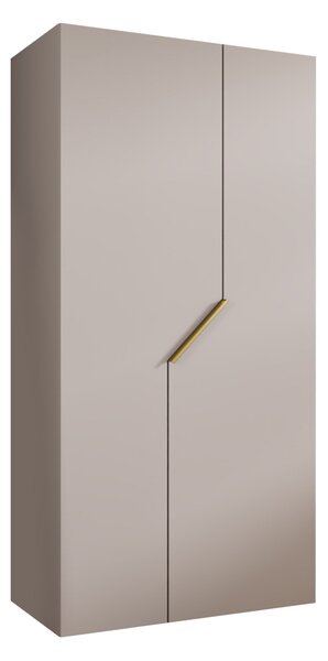 Gardróbszekrény Hartford 594, Laminált forgácslap, 202x100x52cm, Aranysárga, Kasmír