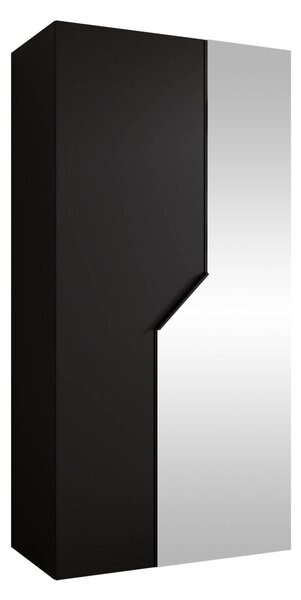 Gardróbszekrény Hartford 597, Laminált forgácslap, 202x100x52cm, Fekete