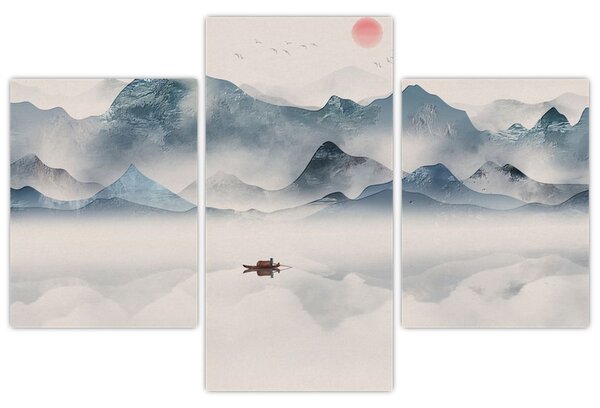 Kép - Kék-hegyi völgy (90x60 cm)