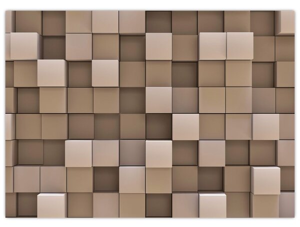 Kép - bézs kocka (70x50 cm)