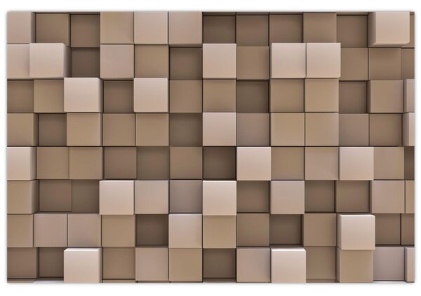 Kép - bézs kocka (90x60 cm)