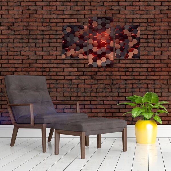 Kép - Futurisztikus absztrakció (90x60 cm)