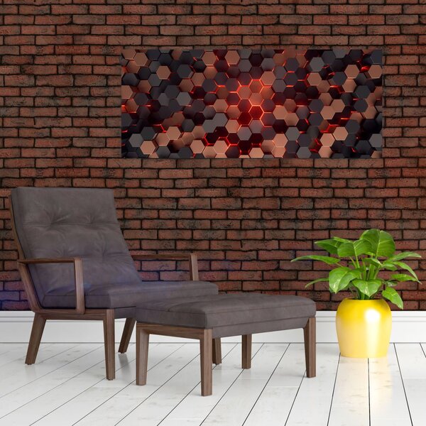 Kép - Futurisztikus absztrakció (120x50 cm)