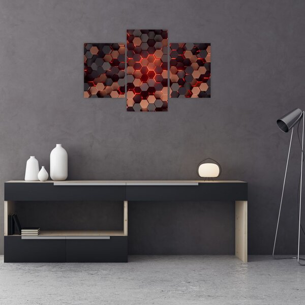 Kép - Futurisztikus absztrakció (90x60 cm)
