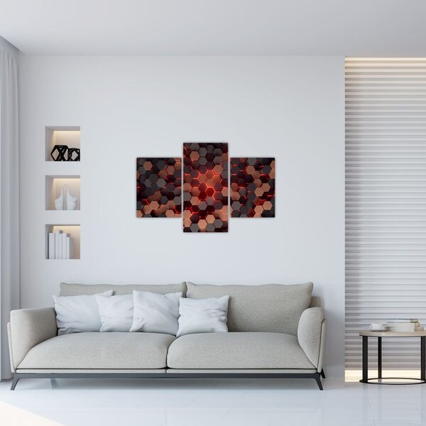 Kép - Futurisztikus absztrakció (90x60 cm)