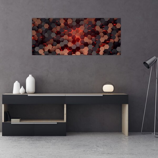 Kép - Futurisztikus absztrakció (120x50 cm)