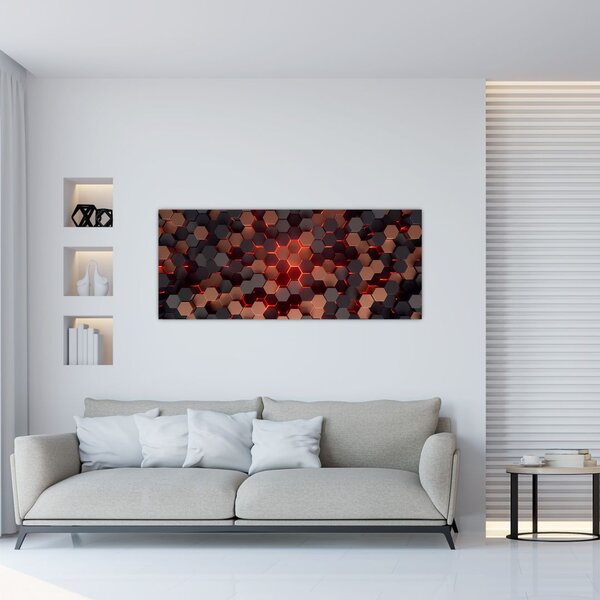 Kép - Futurisztikus absztrakció (120x50 cm)