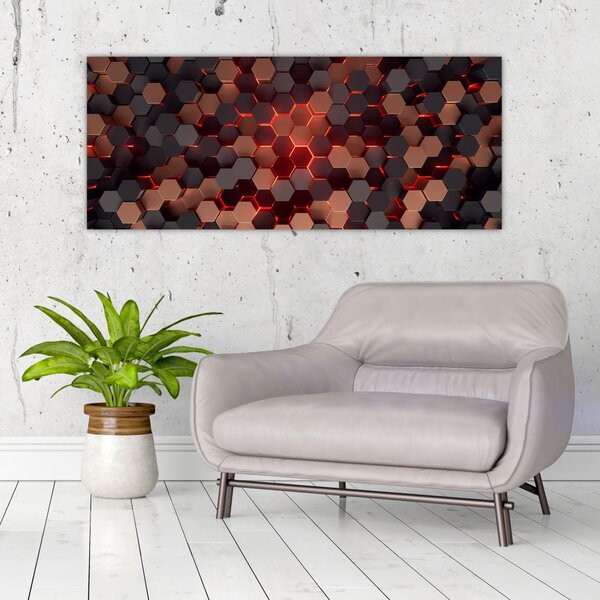 Kép - Futurisztikus absztrakció (120x50 cm)