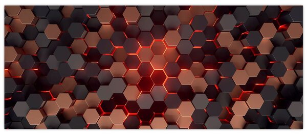 Kép - Futurisztikus absztrakció (120x50 cm)