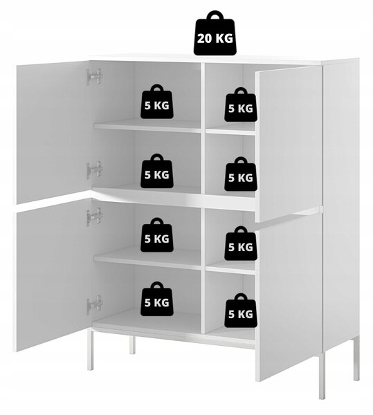 Szekrény Bennasi B1 (piros tégla + fekete). Akció -14%
