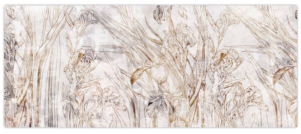 Kép - íriszek (120x50 cm)